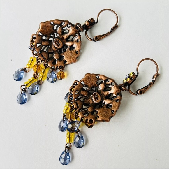 Vintage QVC Joan Rivers Classics Collection Summer Fiesta Pierced Earrings - Picture 4 of 5